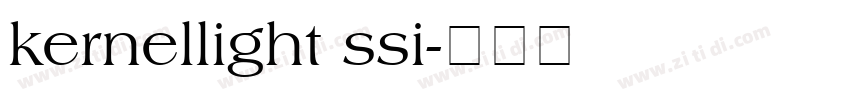 kernellight ssi字体转换
